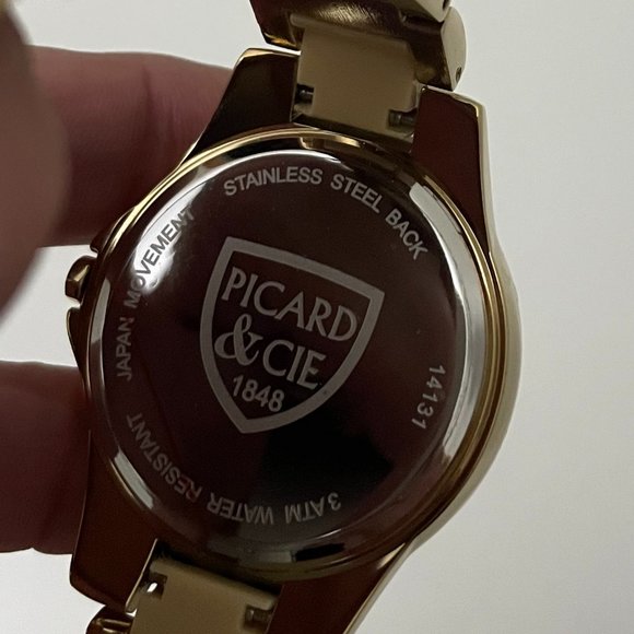 PICARD & CIE Gold Watch NEW in Box - Picture 4 of 11